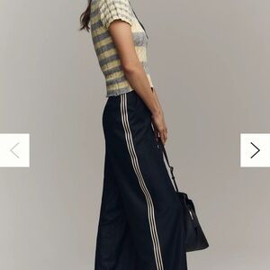 bishop + young Navy Track Pants with White Stripes NWT from Anthropologie
